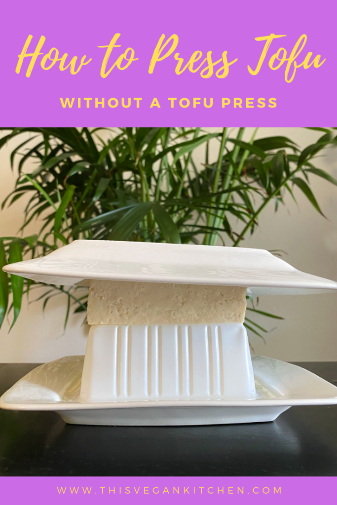 how to press tofu without a press purple and yellow